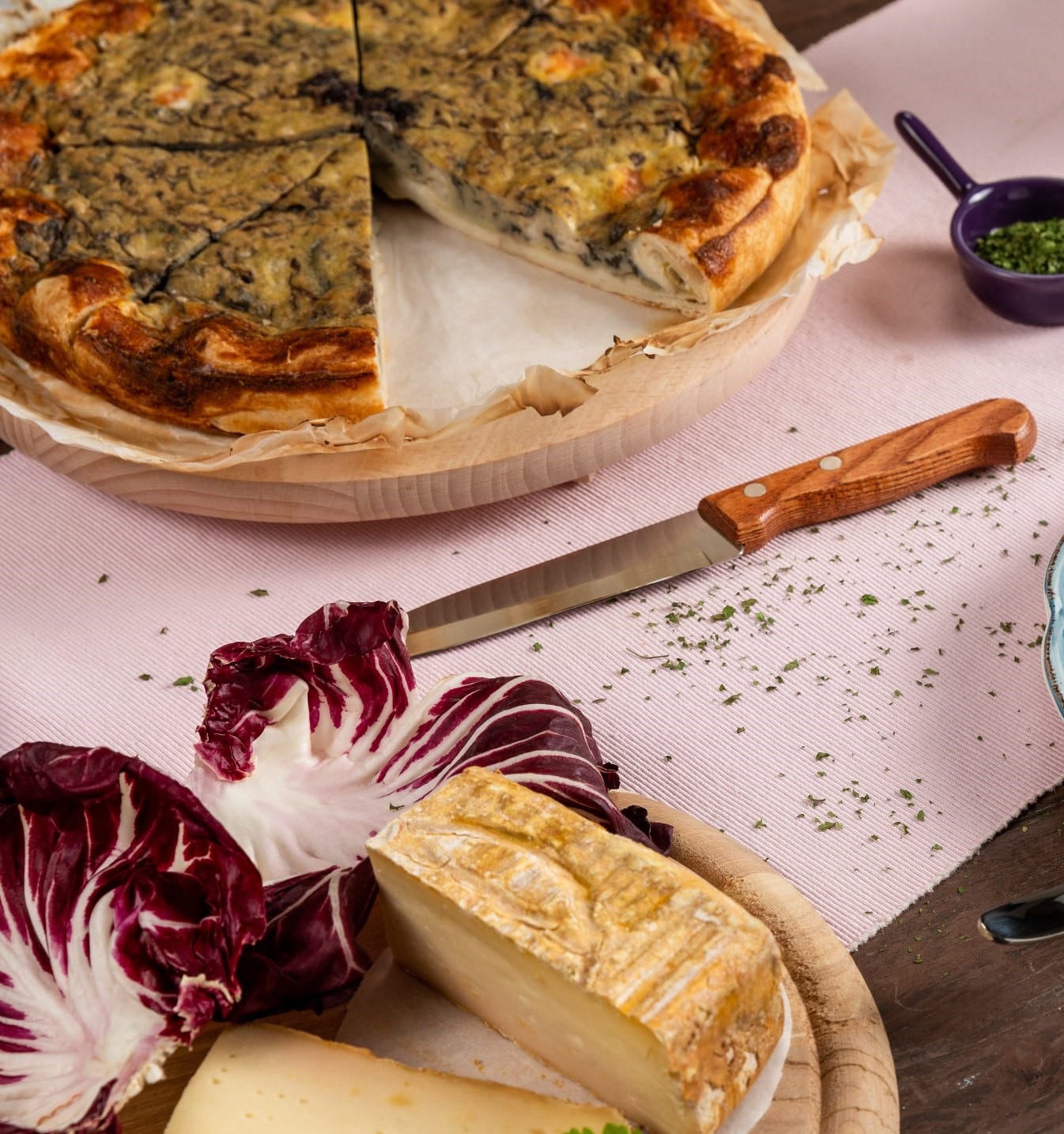 Torta Radicchio e Taleggio
