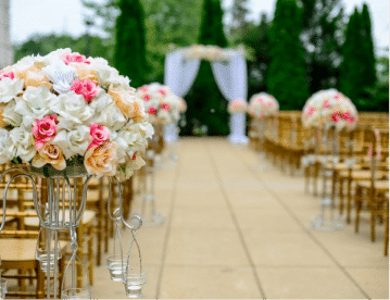 Allestimento matrimonio